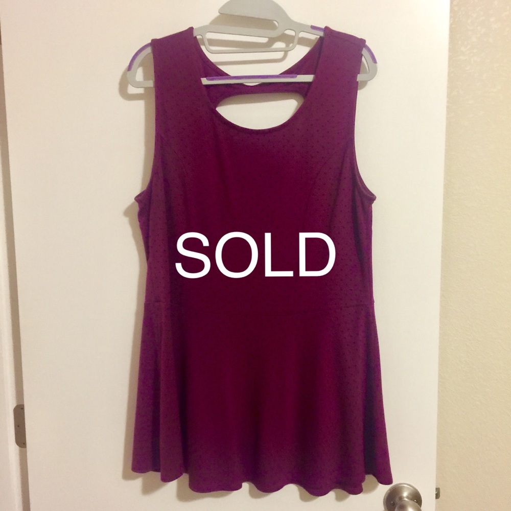 EUC. torrid Polka Dot Peplum Top